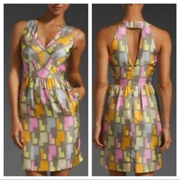 MILLY of NEW YORK CAMILLA HALTER DRESS 100… - Picture 1 of 14